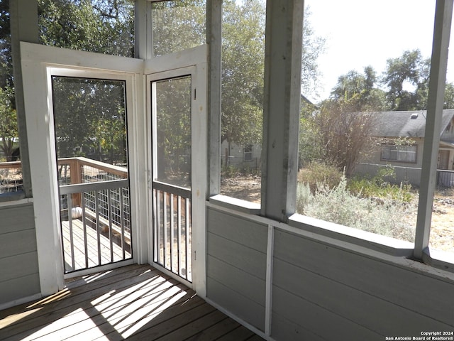 sunroom / solarium with a wealth of natural light