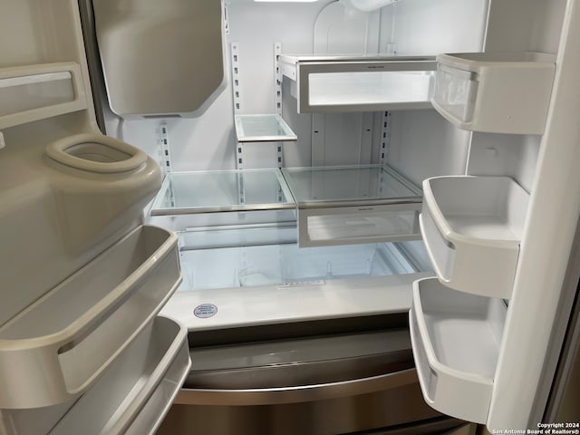 interior details with refrigerator