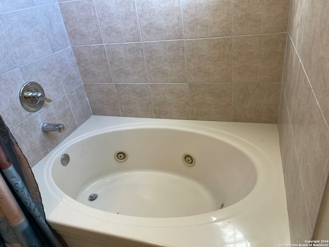 bathroom featuring a bathing tub