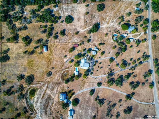 drone / aerial view featuring a rural view