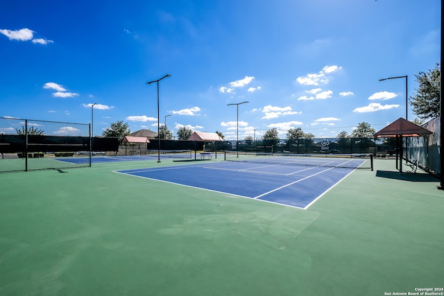 view of tennis court