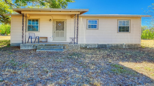 view of front of home