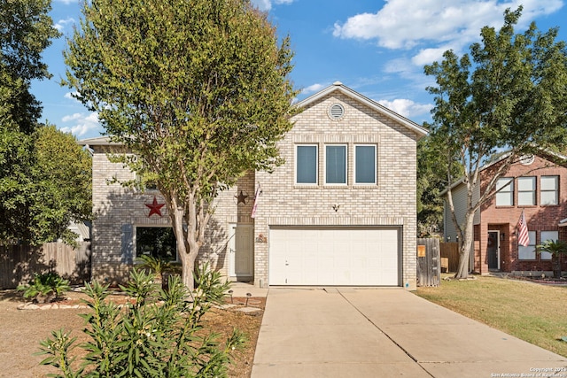 view of front of house featuring a garage