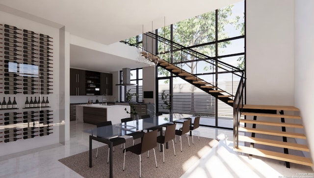 dining space featuring a wealth of natural light