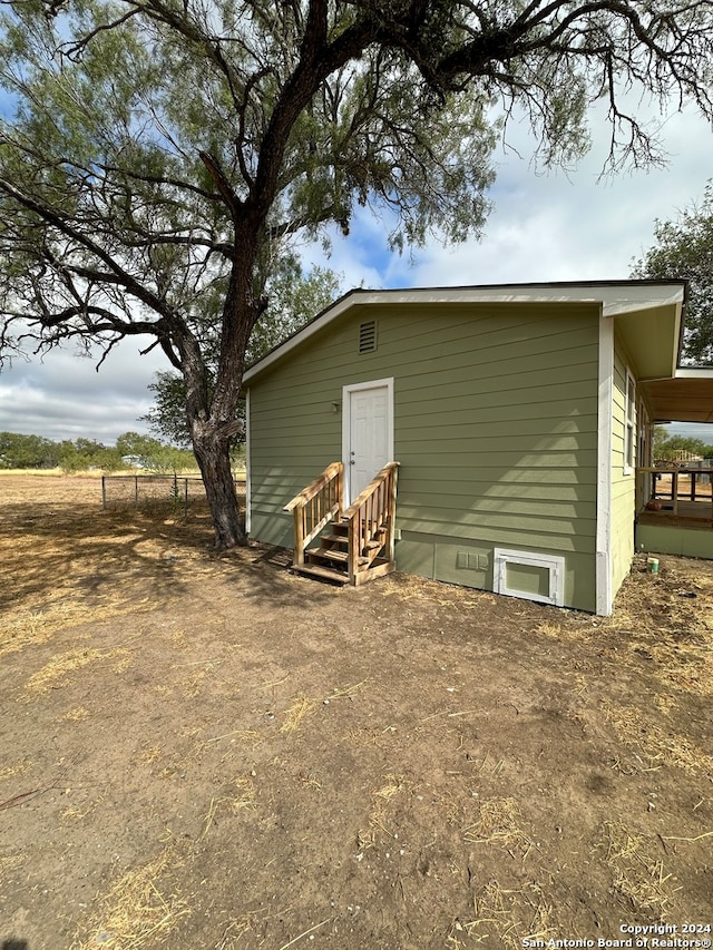 view of outbuilding