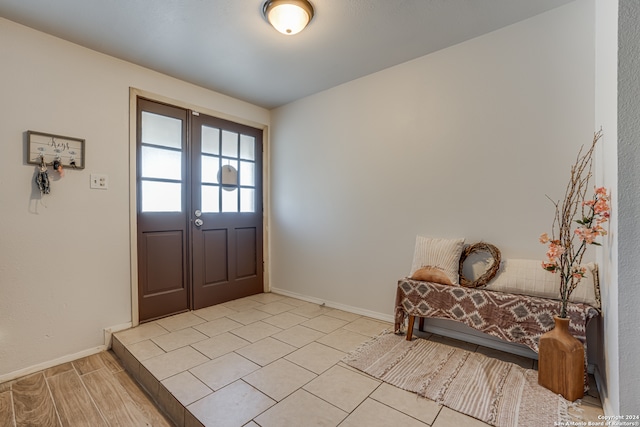 view of entrance foyer