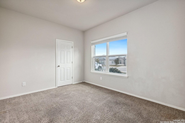 view of carpeted empty room