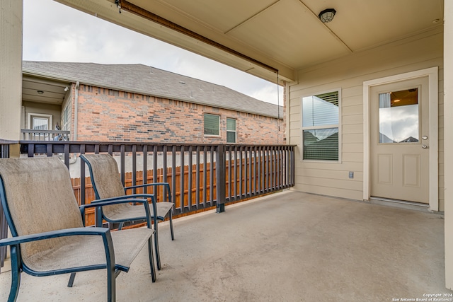 view of balcony