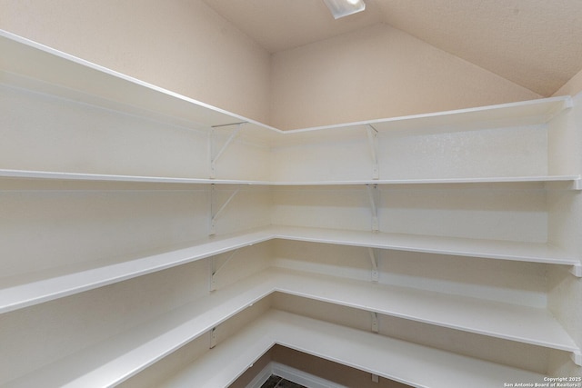 view of storage area