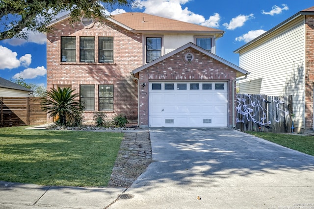 front of property featuring a front lawn