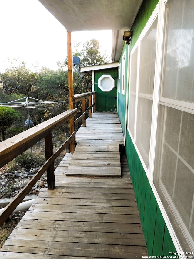 view of dock