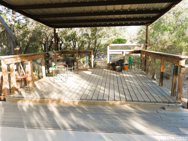 view of deck