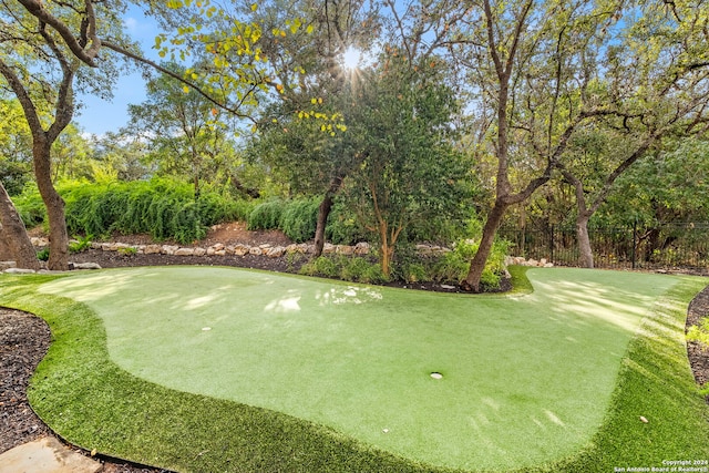 view of property's community featuring golf course view