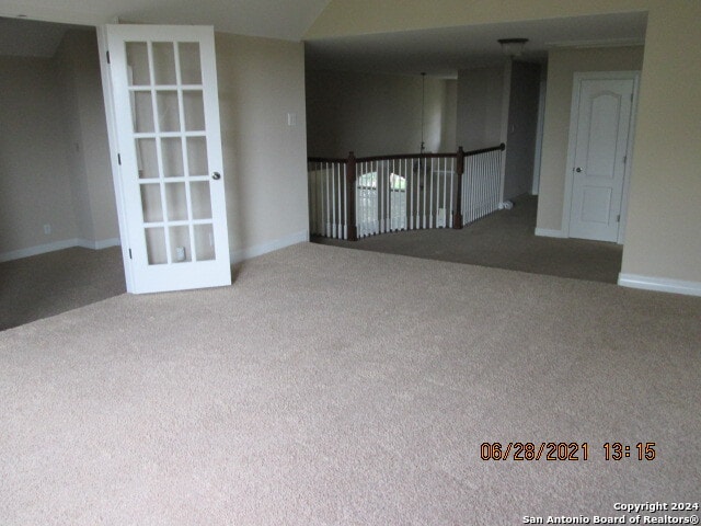 view of carpeted empty room