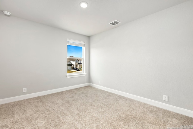 view of carpeted empty room