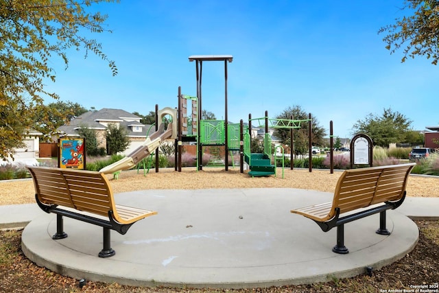 view of jungle gym