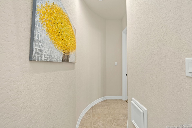 interior details with tile patterned flooring