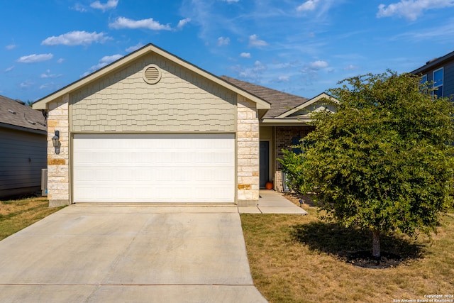 ranch-style house with a garage