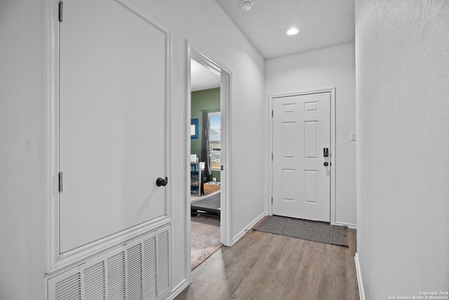 interior space with light wood-type flooring