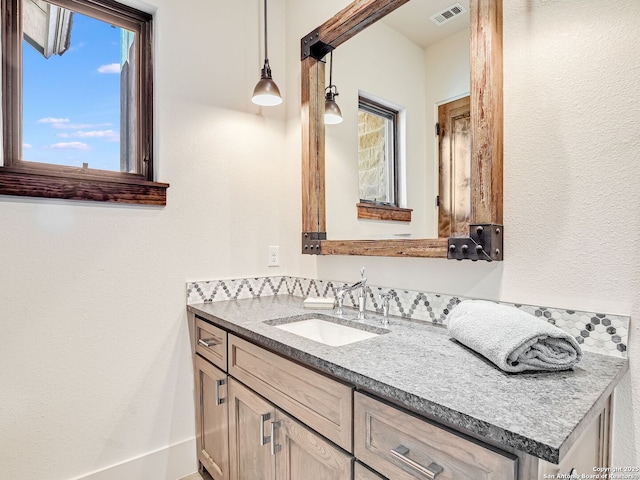 bathroom featuring vanity