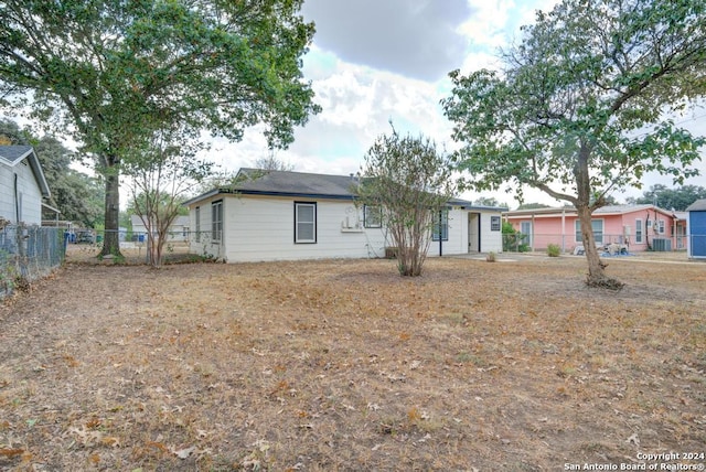 single story home with a garage