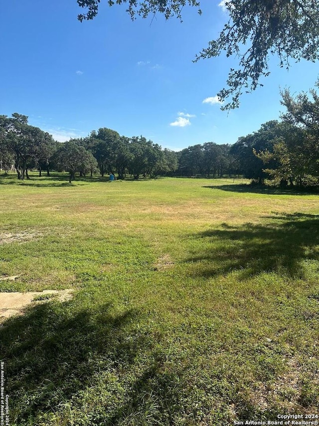 view of yard with a rural view