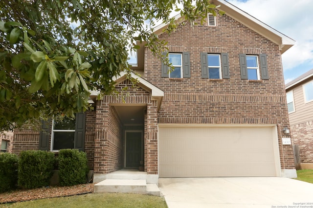 front of property featuring a garage