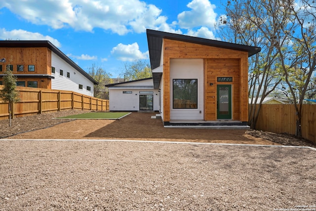 view of rear view of property