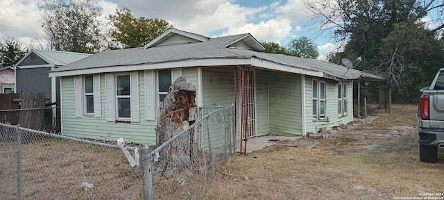 view of side of property