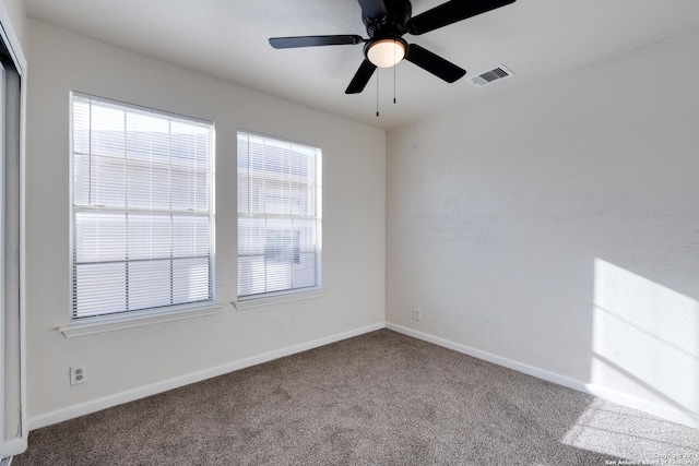 7419 Cedar Farm, San Antonio, TX 78239 - unfurnished room with carpet floors, baseboards, visible vents, and a wealth of natural light