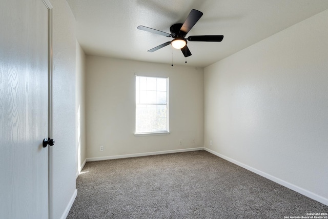 7419 Cedar Farm, San Antonio, TX 78239 - carpeted empty room featuring baseboards and a ceiling fan