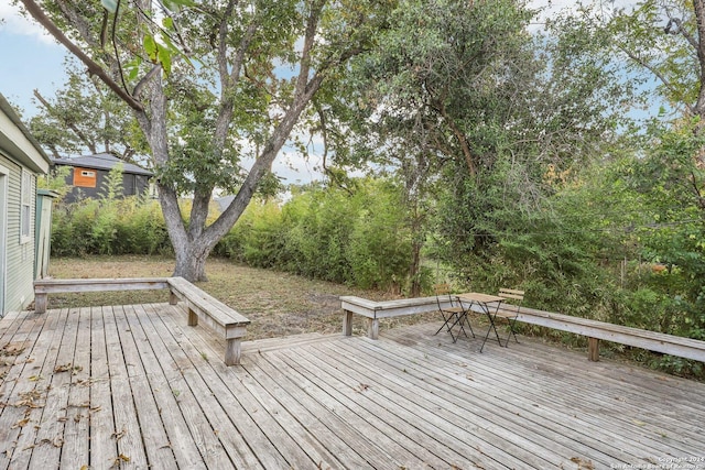 1112 W Huisache Ave, San Antonio, TX 78201 - view of wooden terrace