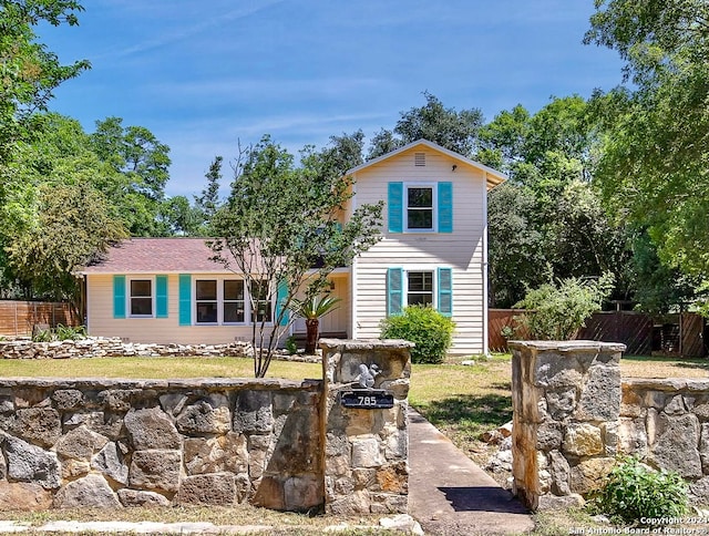 view of front of home