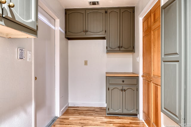 kitchen featuring light hardwood / wood-style floors