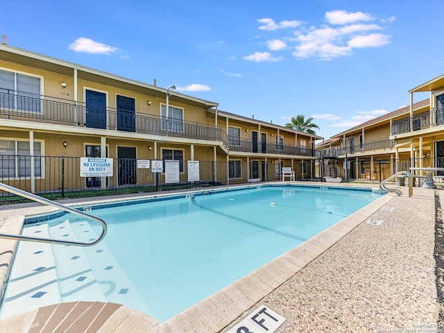 view of pool