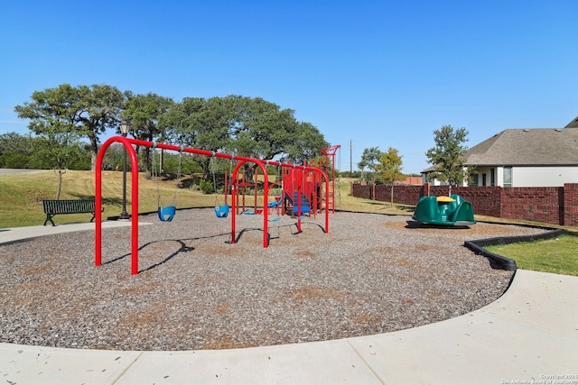 view of play area