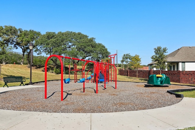 view of play area