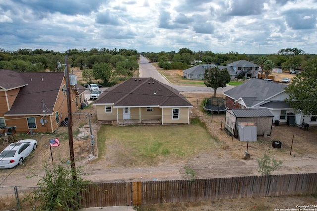 144 W Brazos St, Uvalde, TX 78801 - drone / aerial view with a residential view