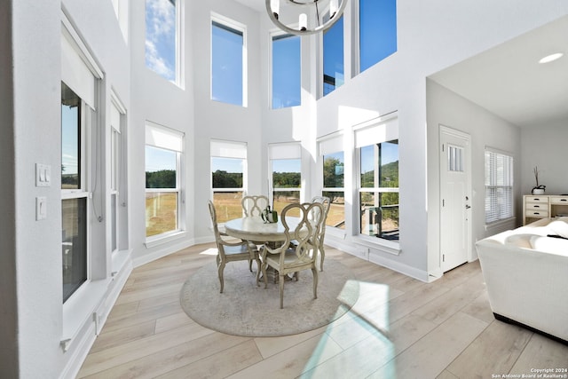 sunroom / solarium with plenty of natural light