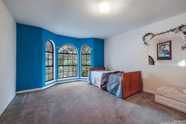 unfurnished bedroom with carpet flooring