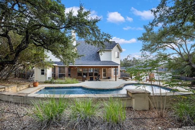 view of pool with a patio area