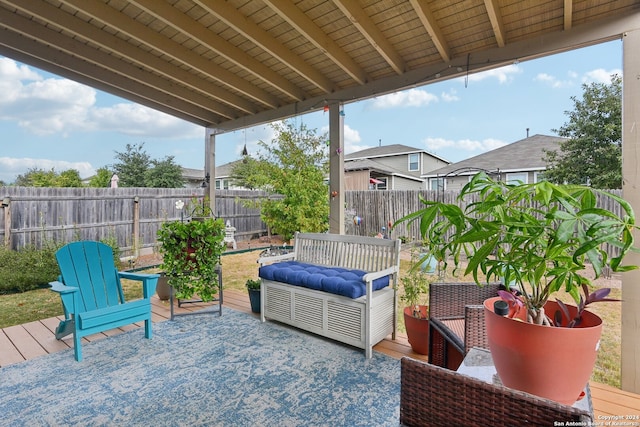 view of patio / terrace featuring a deck