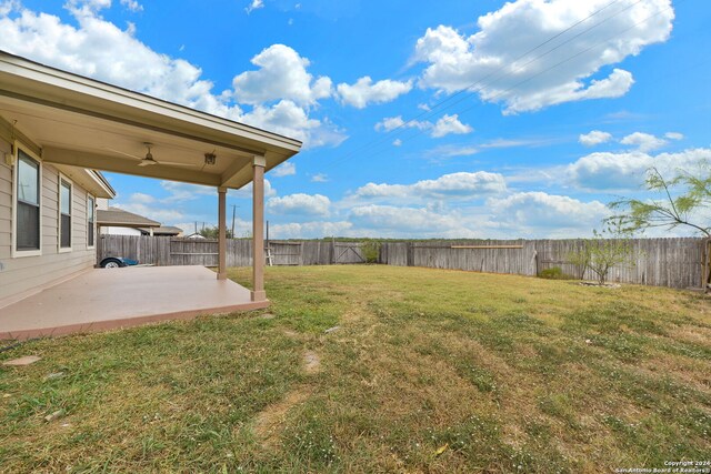 view of yard featuring a patio area