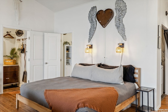 bedroom featuring hardwood / wood-style flooring