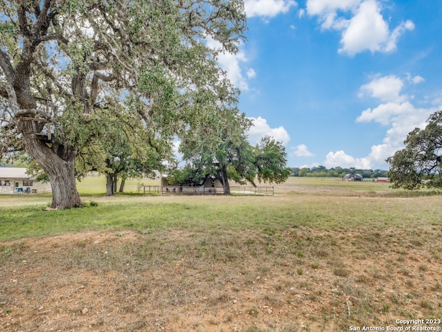 view of yard featuring a rural view