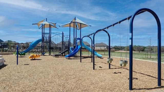 view of jungle gym