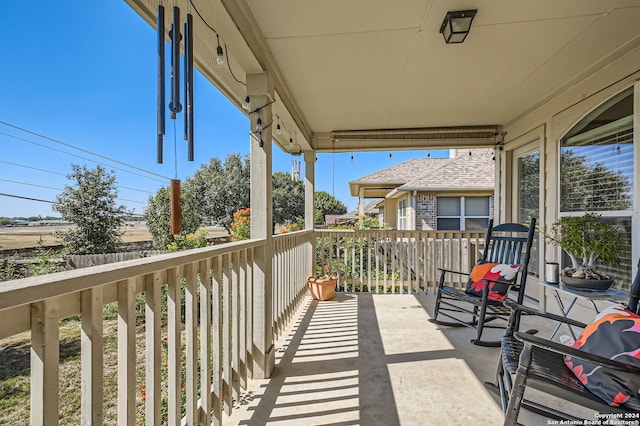 view of balcony