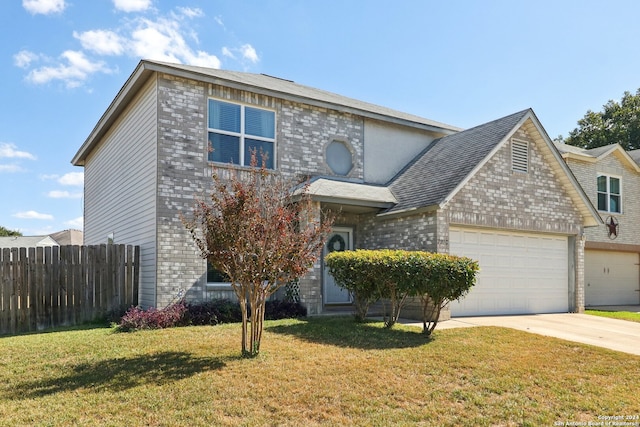 view of front property with a front yard