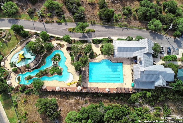 24054 Sidehill Lie, San Antonio, TX 78261 - bird's eye view of a pool
