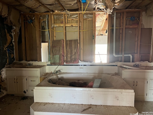 bathroom with sink and a bathing tub